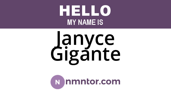 Janyce Gigante