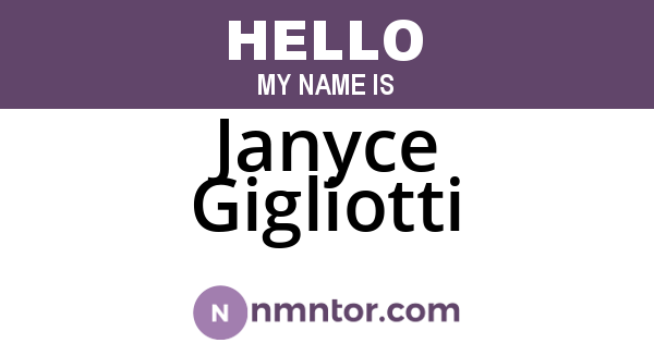 Janyce Gigliotti