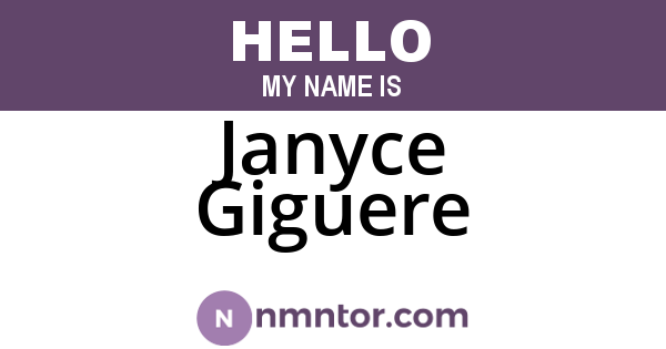 Janyce Giguere