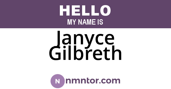 Janyce Gilbreth