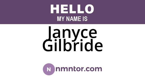 Janyce Gilbride