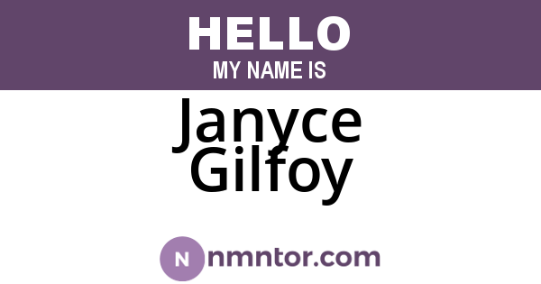 Janyce Gilfoy