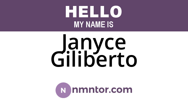 Janyce Giliberto