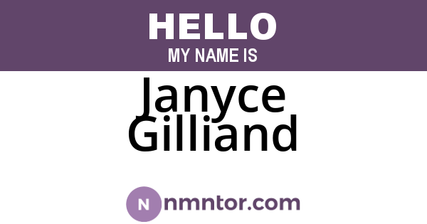 Janyce Gilliand