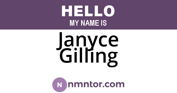 Janyce Gilling