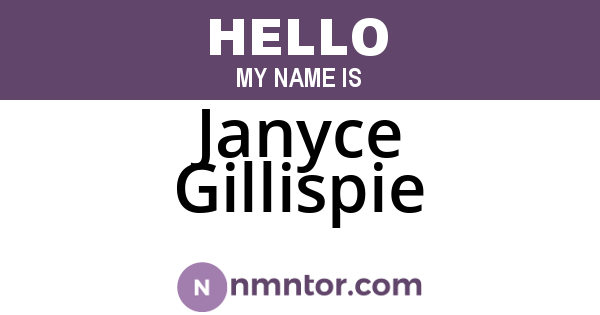 Janyce Gillispie