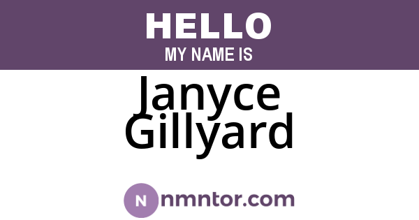 Janyce Gillyard