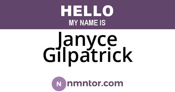 Janyce Gilpatrick