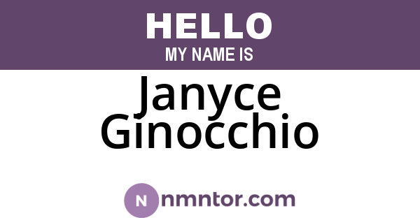 Janyce Ginocchio