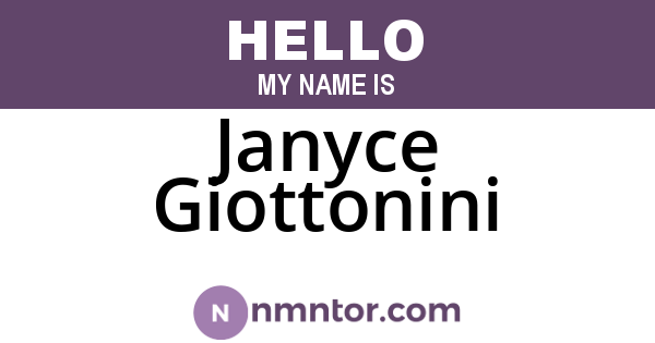 Janyce Giottonini