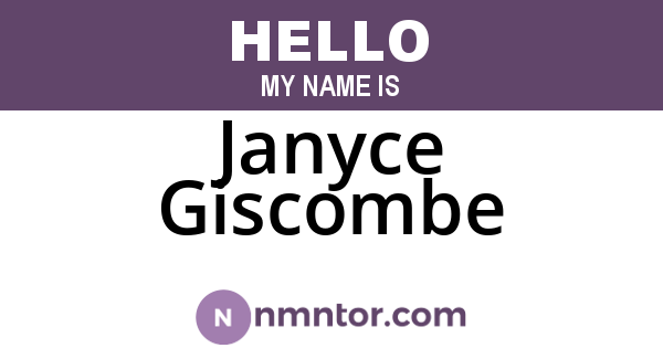 Janyce Giscombe