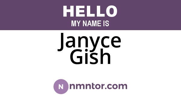 Janyce Gish