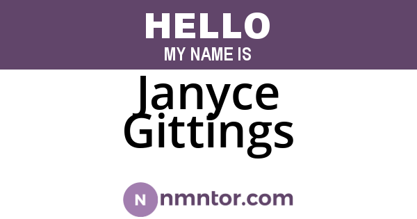 Janyce Gittings