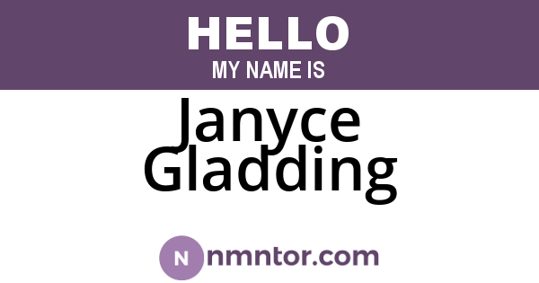 Janyce Gladding