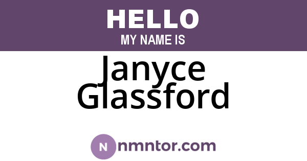 Janyce Glassford