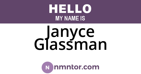 Janyce Glassman