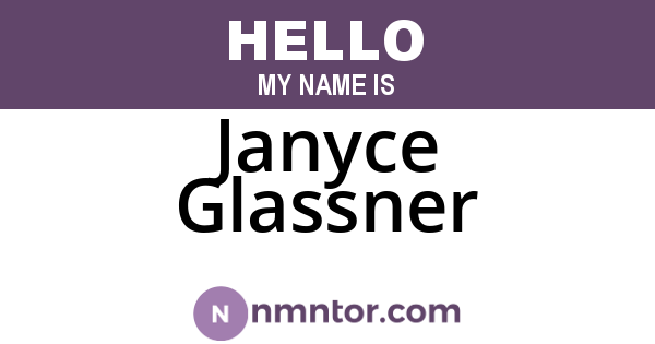 Janyce Glassner