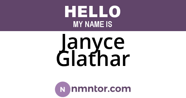 Janyce Glathar
