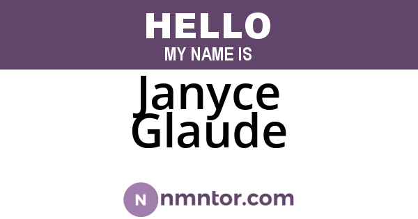 Janyce Glaude