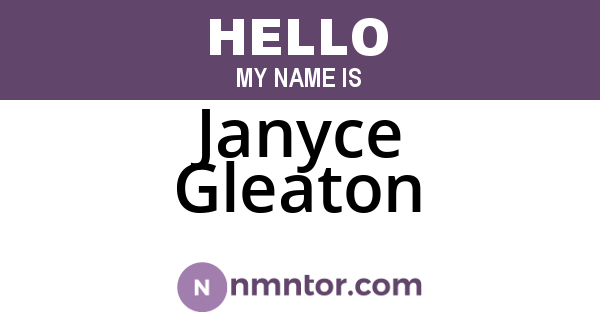 Janyce Gleaton