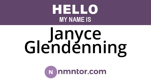 Janyce Glendenning
