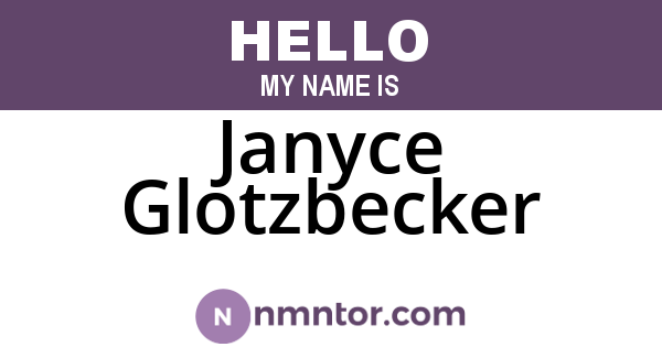 Janyce Glotzbecker