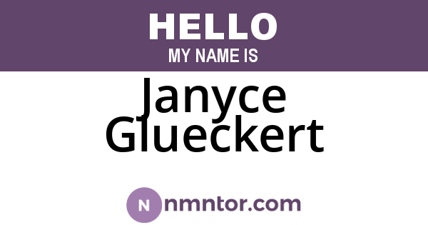 Janyce Glueckert