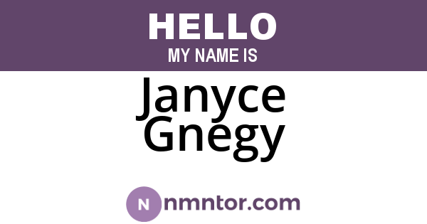 Janyce Gnegy