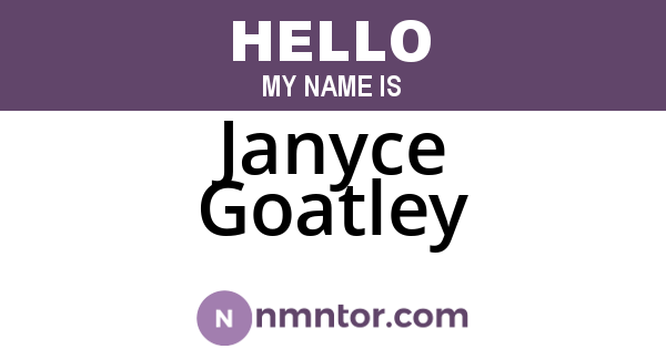 Janyce Goatley