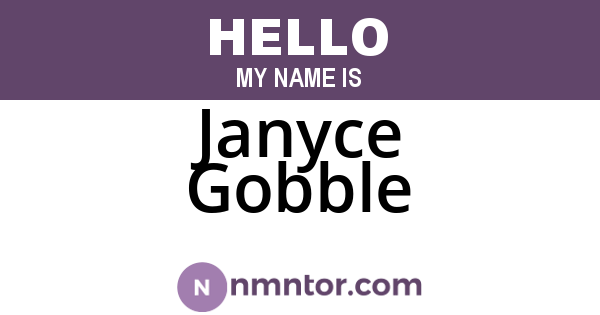 Janyce Gobble