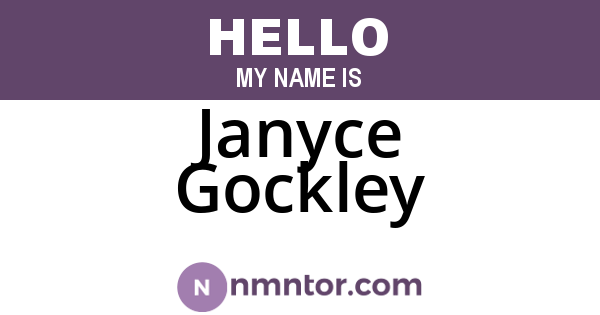 Janyce Gockley
