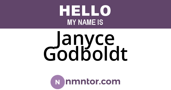 Janyce Godboldt