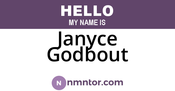 Janyce Godbout