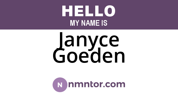 Janyce Goeden