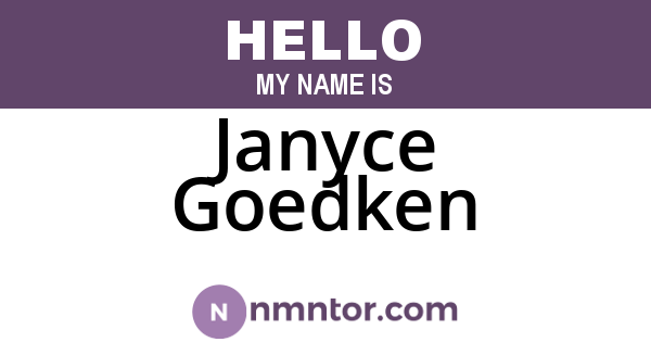 Janyce Goedken