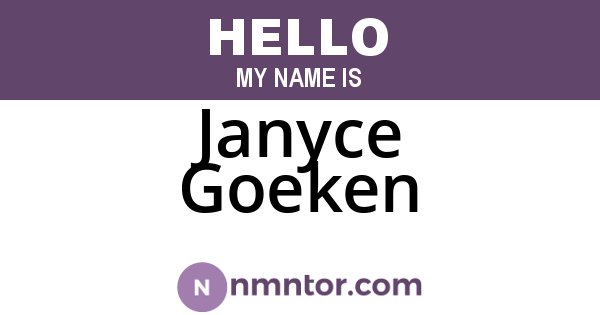 Janyce Goeken