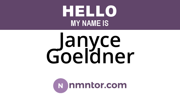 Janyce Goeldner