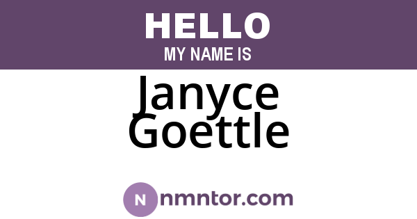 Janyce Goettle