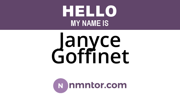 Janyce Goffinet