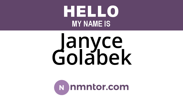 Janyce Golabek
