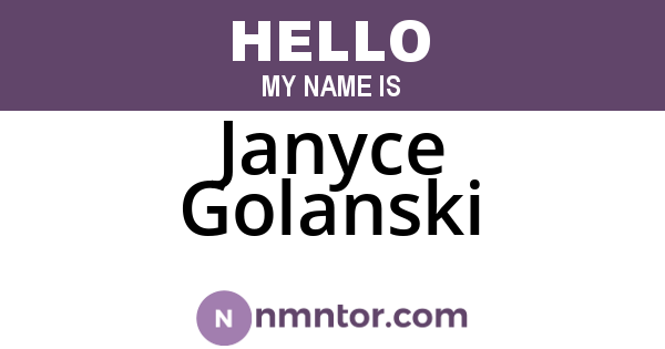 Janyce Golanski