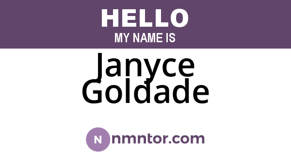 Janyce Goldade