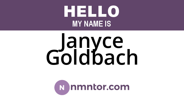 Janyce Goldbach
