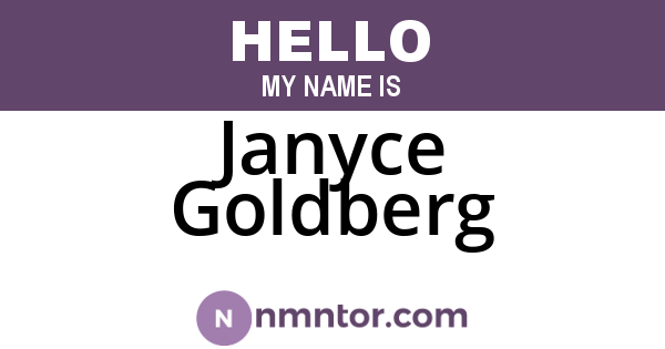 Janyce Goldberg