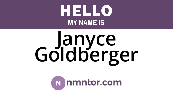 Janyce Goldberger