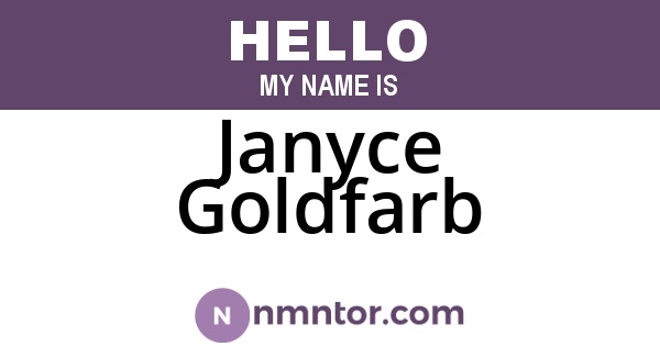Janyce Goldfarb