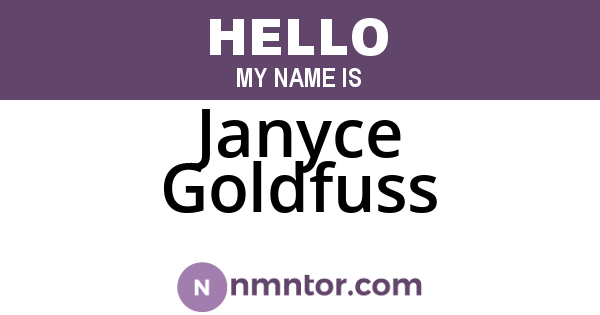 Janyce Goldfuss