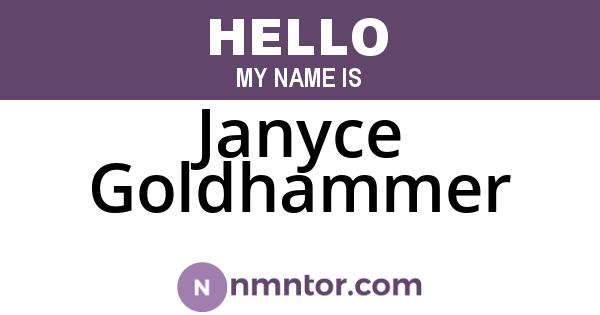 Janyce Goldhammer