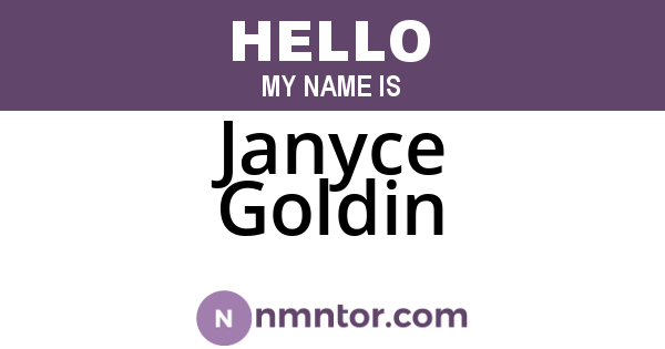 Janyce Goldin
