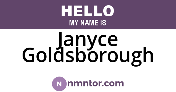 Janyce Goldsborough